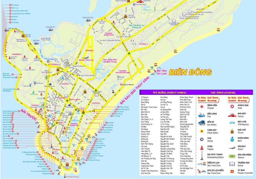 வரைபடம் ஹோ சி மின் நகரம் போர்ட்